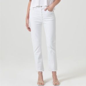AGOLDE NWT Riley Crop Jean - White - Size 29